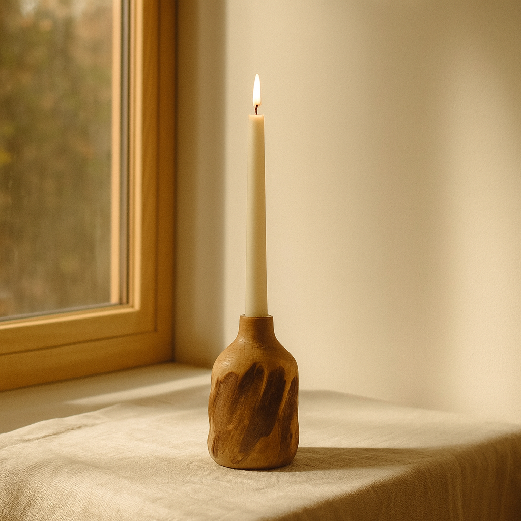 № ZT321Q12 Bottleneck of the Root — Sunroom · Minimal · Taper candle